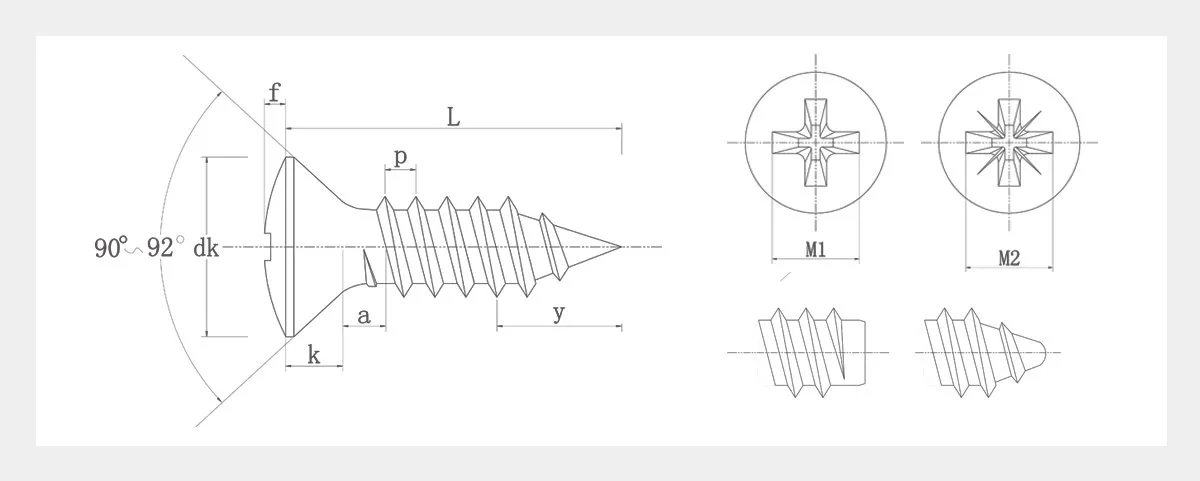 Pozi Drive Screws-2D